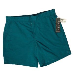 Jachs Swim Trunks Hampton Fit Men's Size Large NEW Teal
